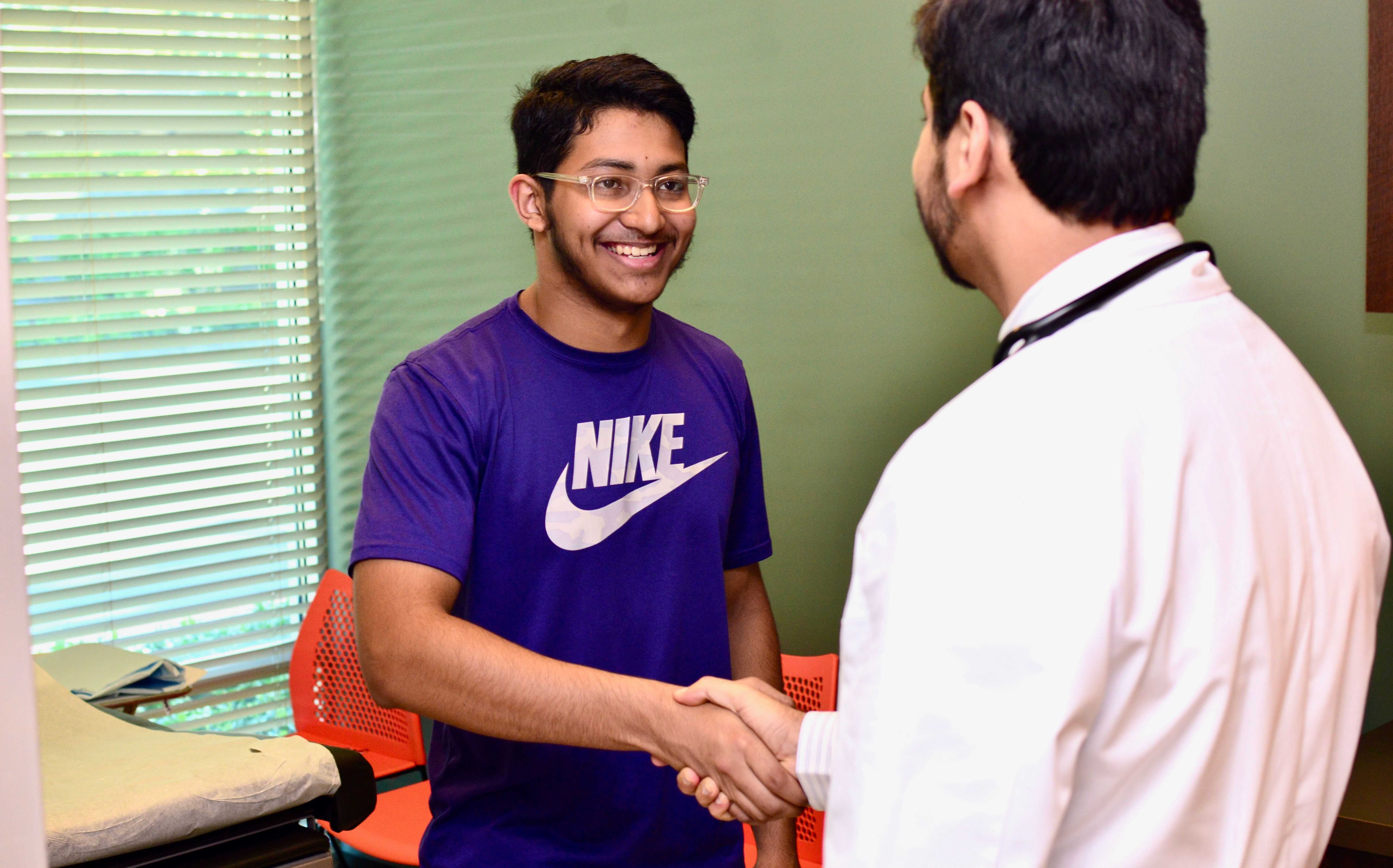 doctor with patients