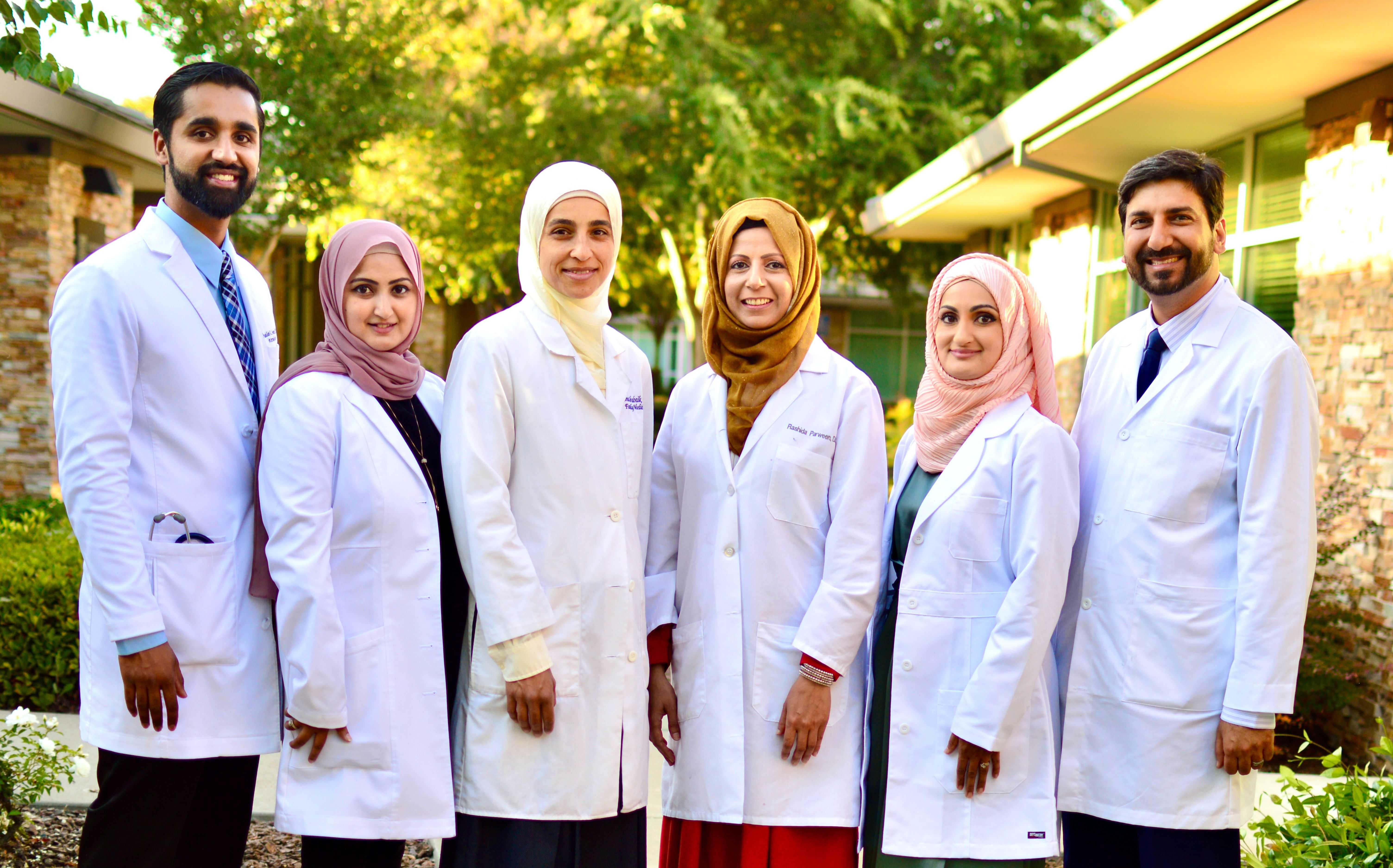 doctor with patients